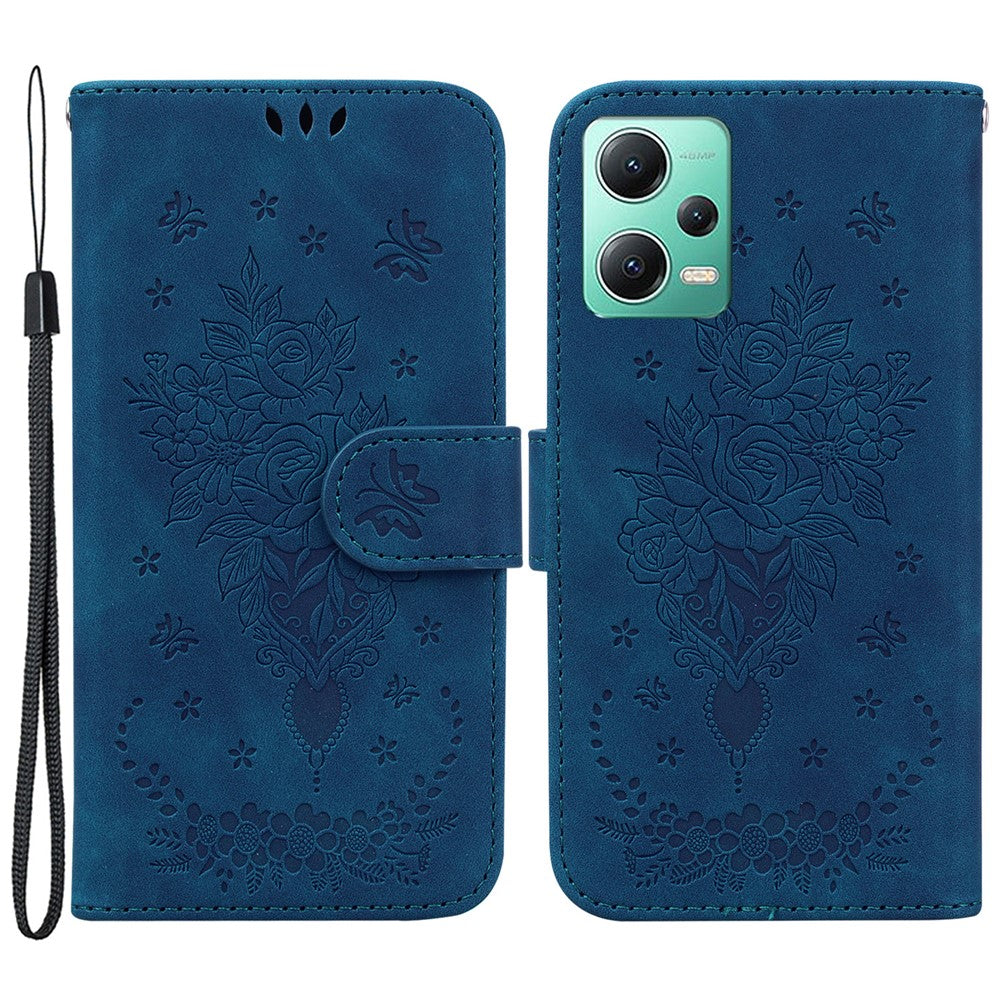 Xiaomi Poco X5 5G / Redmi Note 12 5G (Global) / (Indien) / (Kina) Stötsäkert PU-läderfodral med stativ, plånbok