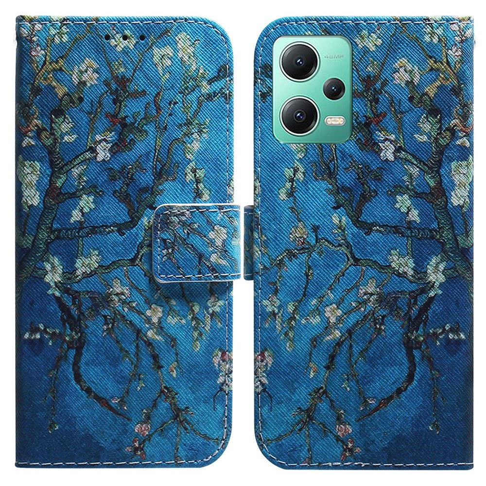 Xiaomi Redmi Note 12 5G (Global) / (Indien) / (Kina) / Poco X5 5G Plånboksfodral Mönstertryck Läderfodral