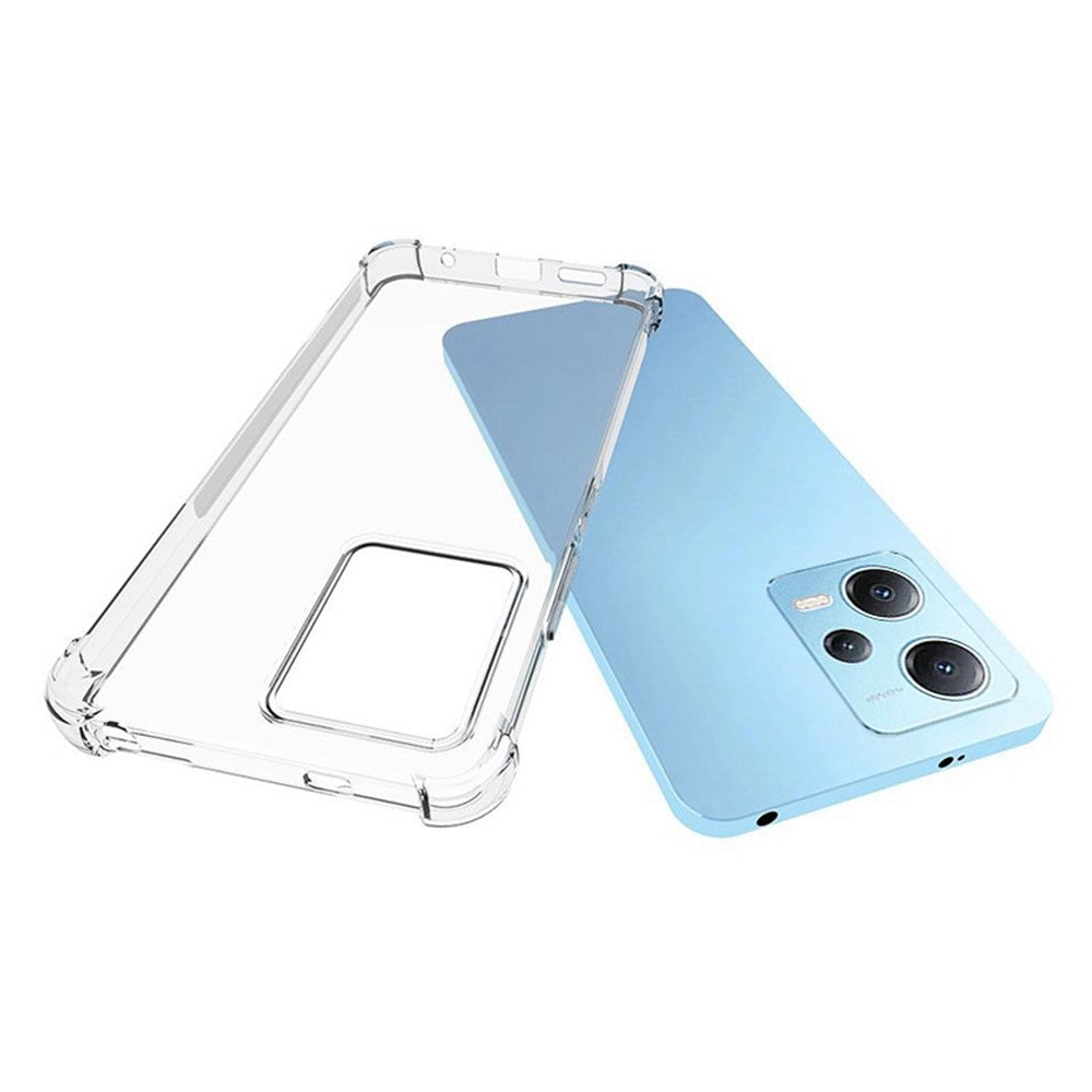 Xiaomi Redmi Note 12 5G (Global) / (Indien) / (Kina) / Poco X5 5G Halkfritt mobilskal Transparent TPU-baksida