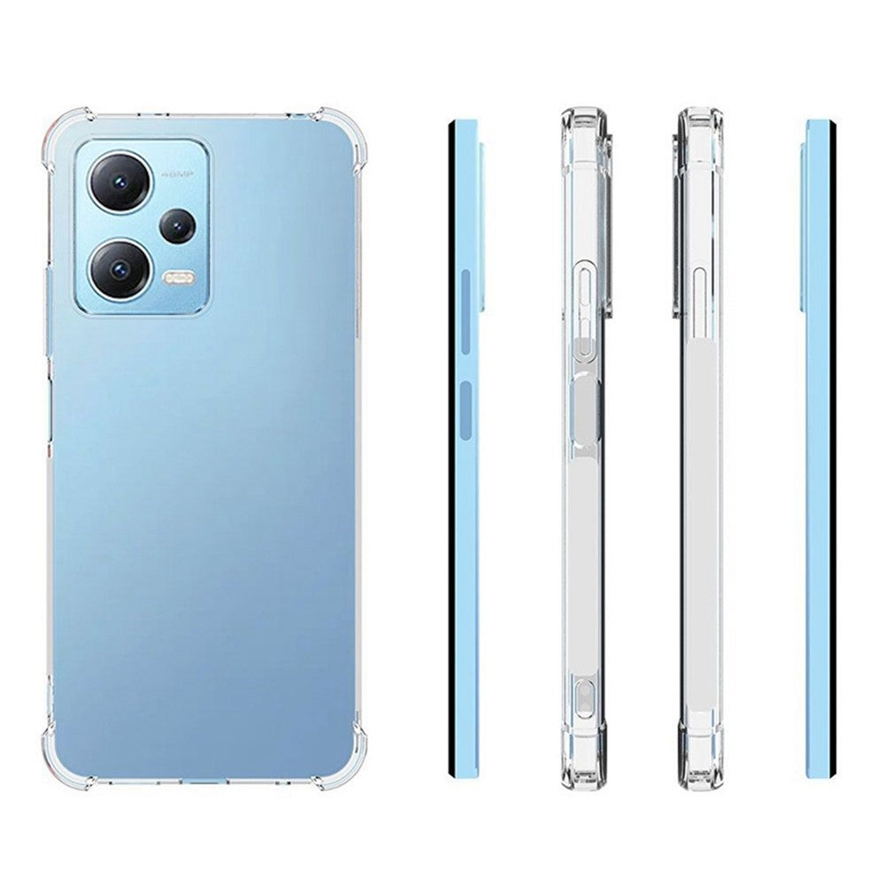 Xiaomi Redmi Note 12 5G (Global) / (Indien) / (Kina) / Poco X5 5G Halkfritt mobilskal Transparent TPU-baksida