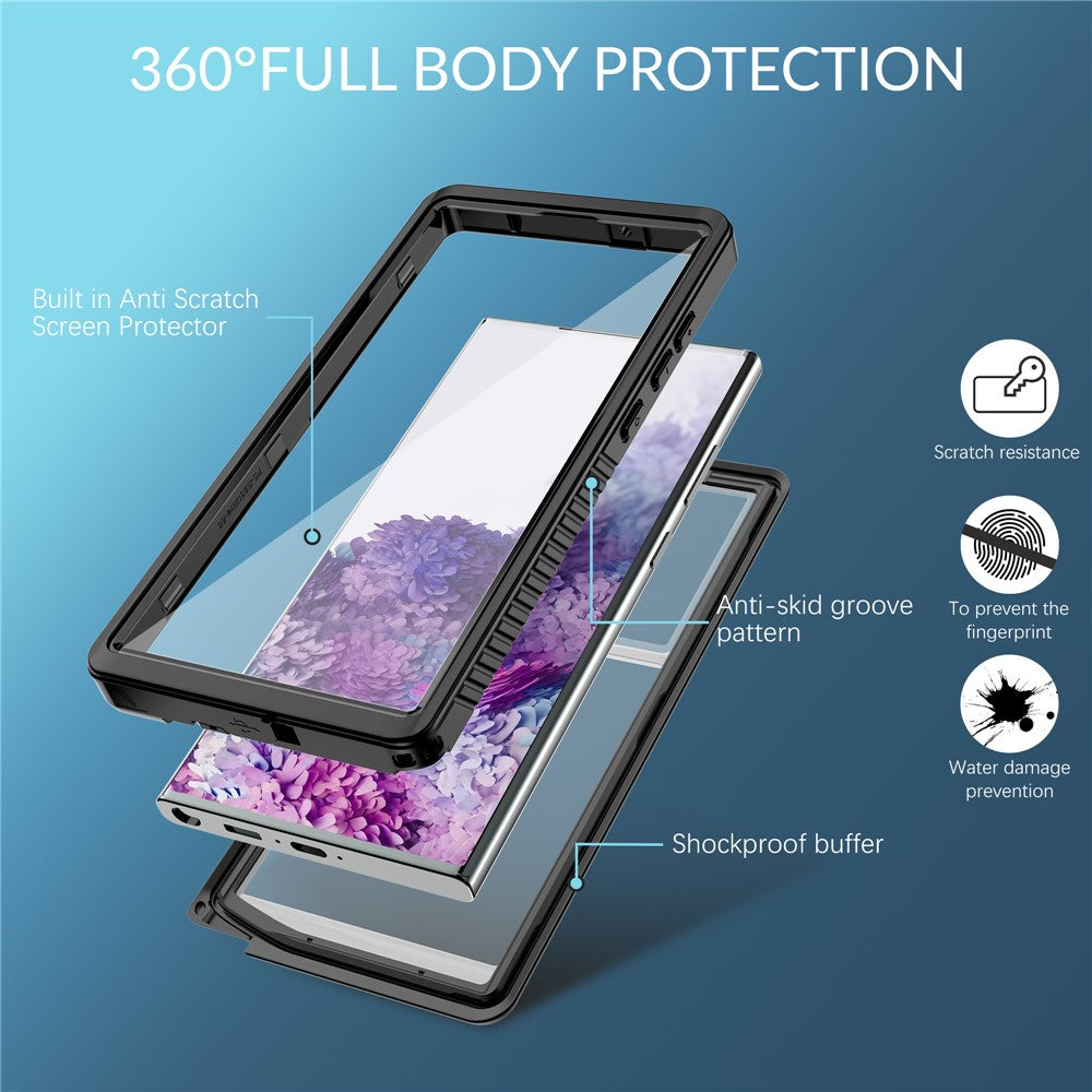 REDPEPPER FS Series For Samsung Galaxy S23 Ultra Waterproof Phone Case with Screen Protector P68 Full-Body Sturdy Cover [Support Fingerprint Unlock]