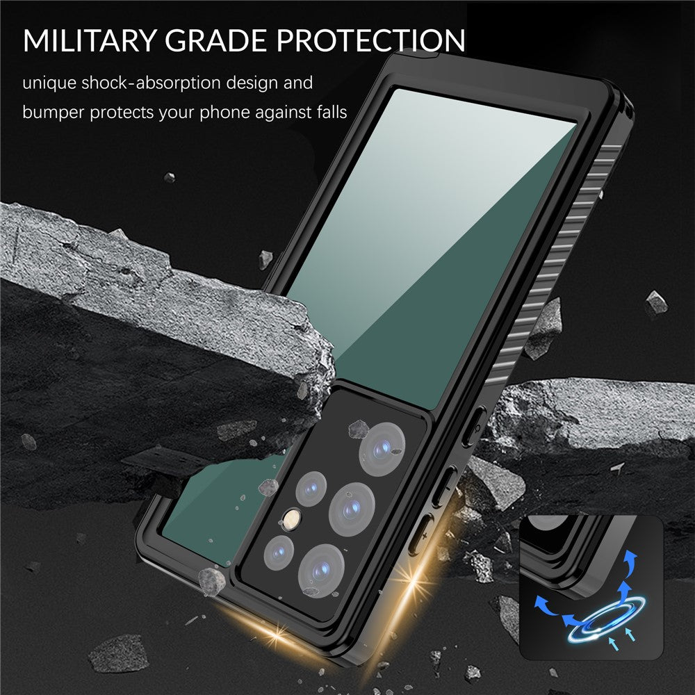 REDPEPPER FS Series For Samsung Galaxy S23 Ultra Waterproof Phone Case with Screen Protector P68 Full-Body Sturdy Cover [Support Fingerprint Unlock]