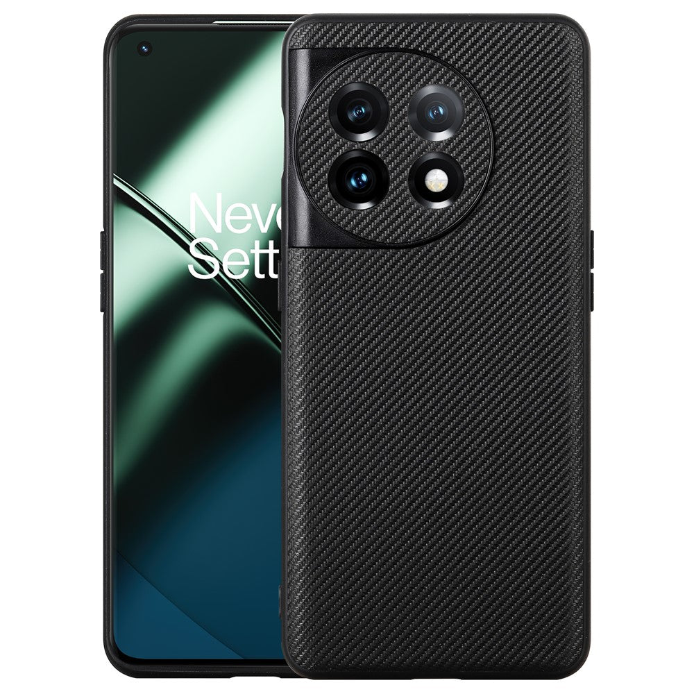 VILI TC-serien för OnePlus 11 5G stötsäkert skal mobilbaksida texturerat läderbelagt TPU-mobilskal