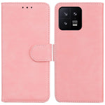 For Xiaomi 13 5G PU Leather Solid Color Wallet Case Stand Magnetic Clasp Shockproof Phone Cover