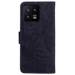 For Xiaomi 13 5G PU Leather Phone Case with Wallet Tiger Pattern Imprinted Stand Phone Bags Cover