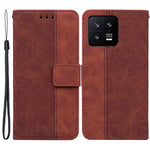 For Xiaomi 13 5G Anti-drop Phone Case Stand Imprinted Flip Leather Phone Cover with Wallet
