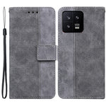 Xiaomi 13 5G, fallskyddande mobilskal, stativ, tryckt fällbart läderfodral med plånbok