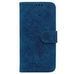 Rose Butterfly Imprinted Phone Case for Xiaomi 13 5G , Flip Stand Leather Wallet Anti-scratch Phone Cover