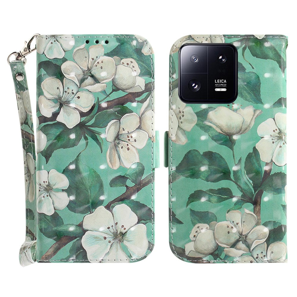 Fallskyddande Folio Flip-fodral för Xiaomi 13 Pro 5G Stativ Plånboksfodral med Rem