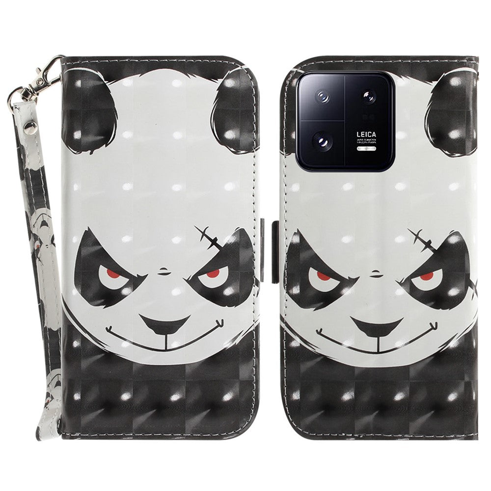 Anti-fall Folio Flip Phone Cover for Xiaomi 13 Pro 5G Stand Wallet Phone Case with Strap
