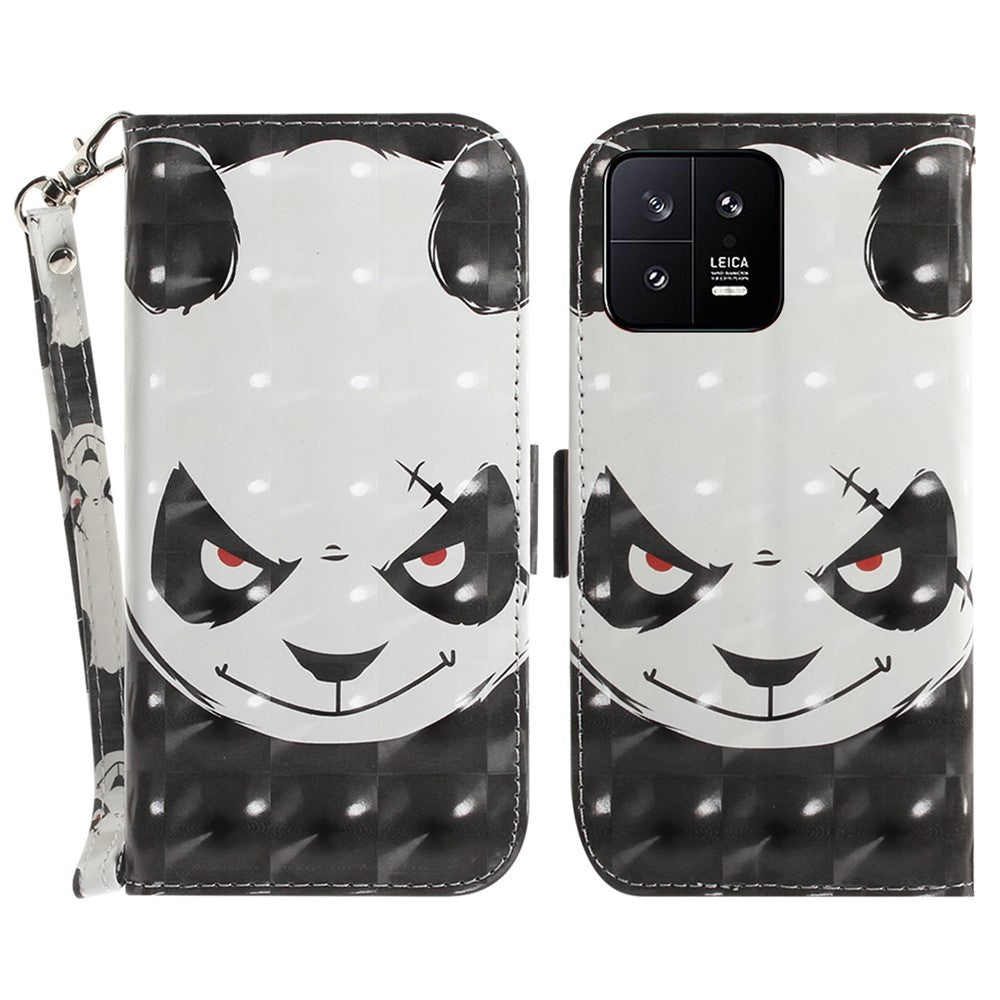 Cell Phone Cover Stand For Xiaomi 13 5G Anti-scratch PU Leather Flip Phone Case Wallet with Strap