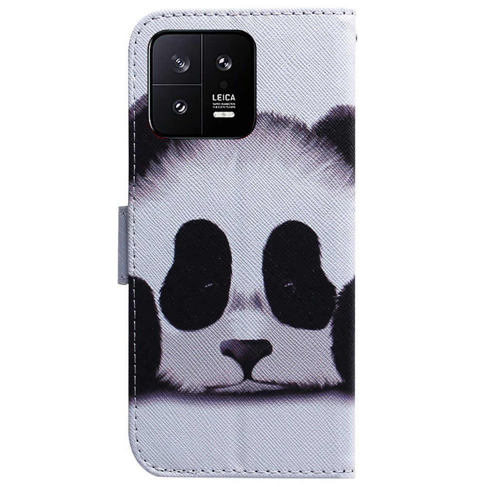 For Xiaomi 13 5G PU Leather Wallet Phone Case Pattern Printing Folding Stand Cover