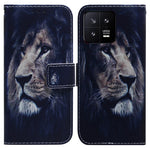 Xiaomi 13 5G PU-läder plånboksfodral mönstertryck vikbart stativskydd