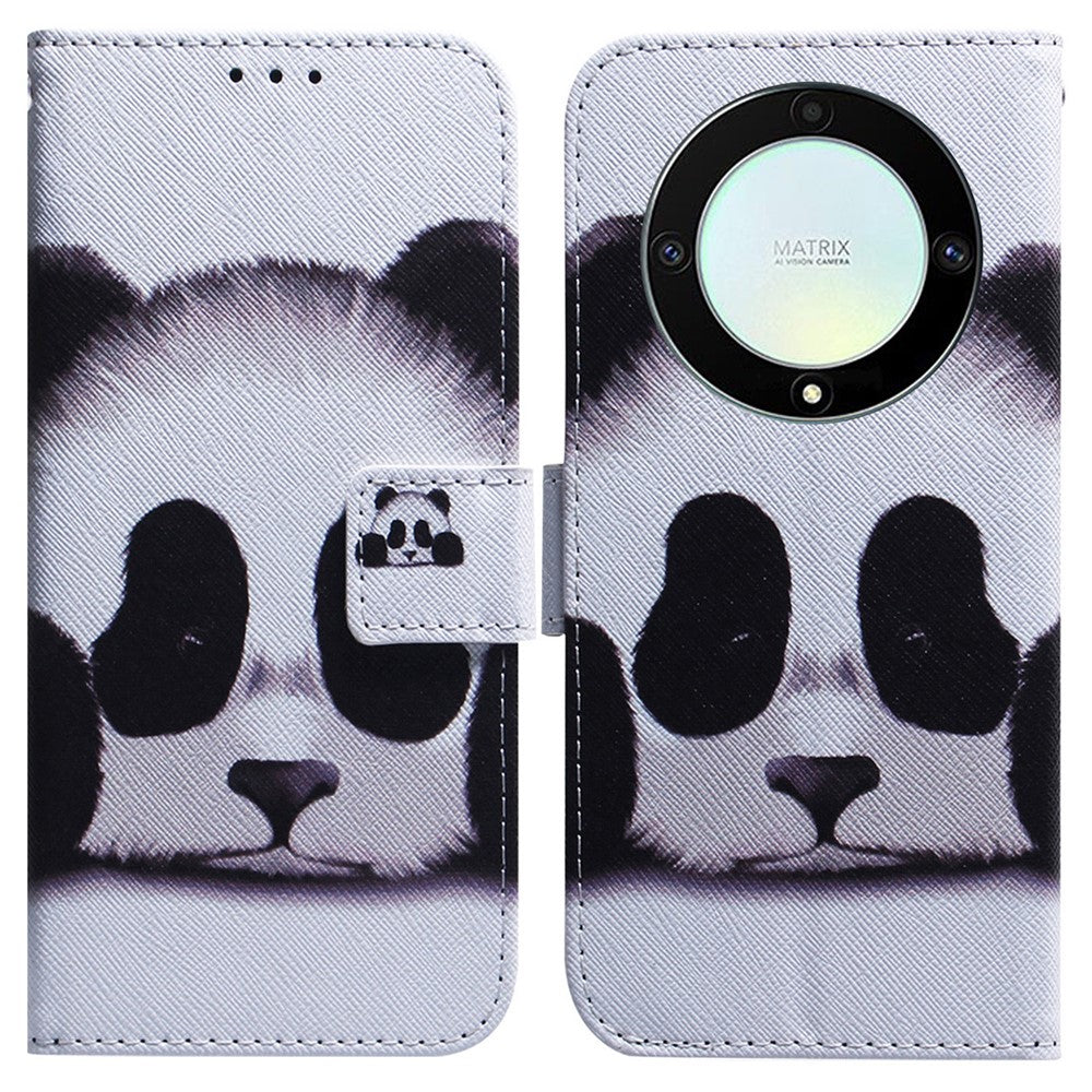 For Honor X40 5G / X9a 5G / Magic5 Lite 5G Pattern Printing Stand Cover Anti-drop PU Leather Wallet Phone Case