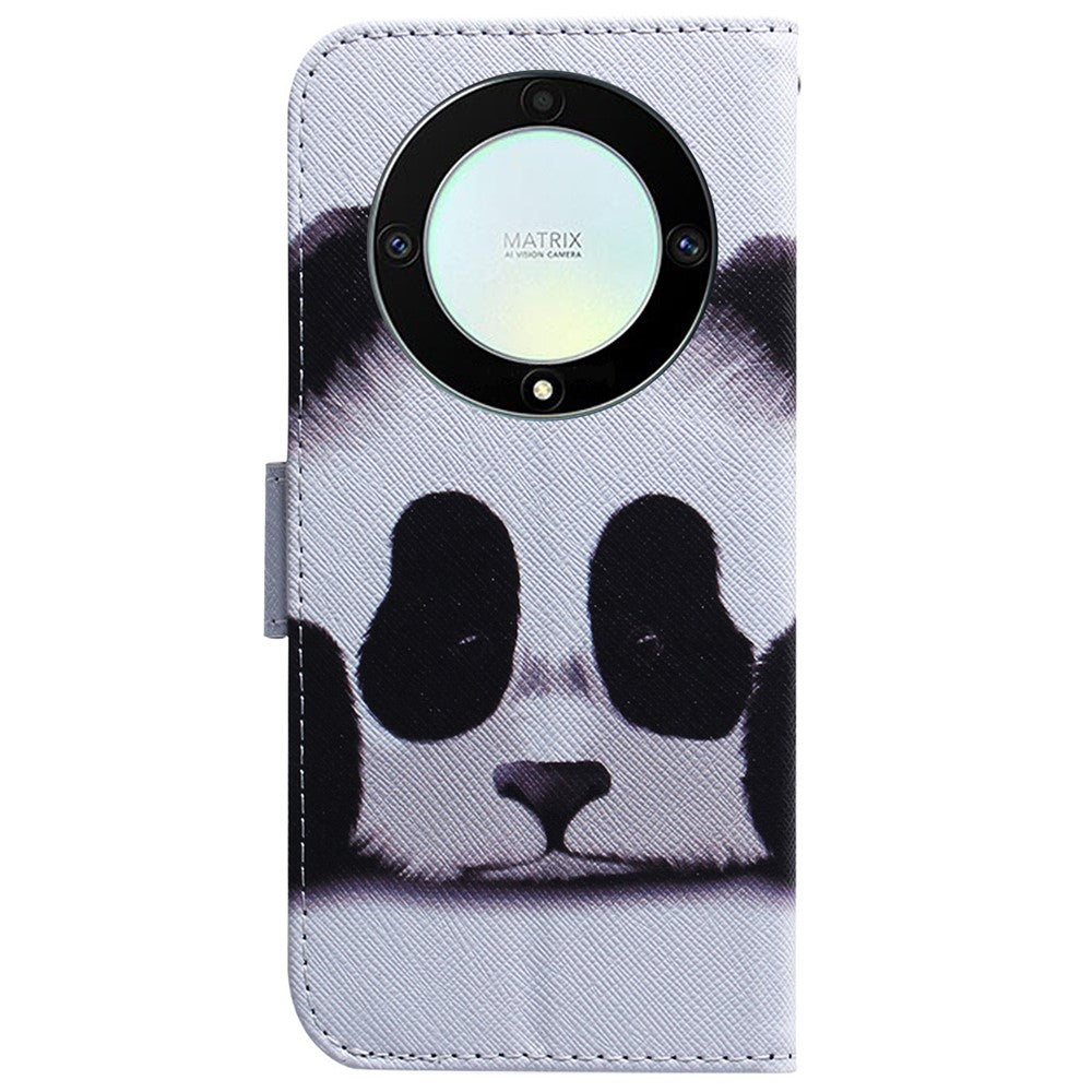 For Honor X40 5G / X9a 5G / Magic5 Lite 5G Pattern Printing Stand Cover Anti-drop PU Leather Wallet Phone Case
