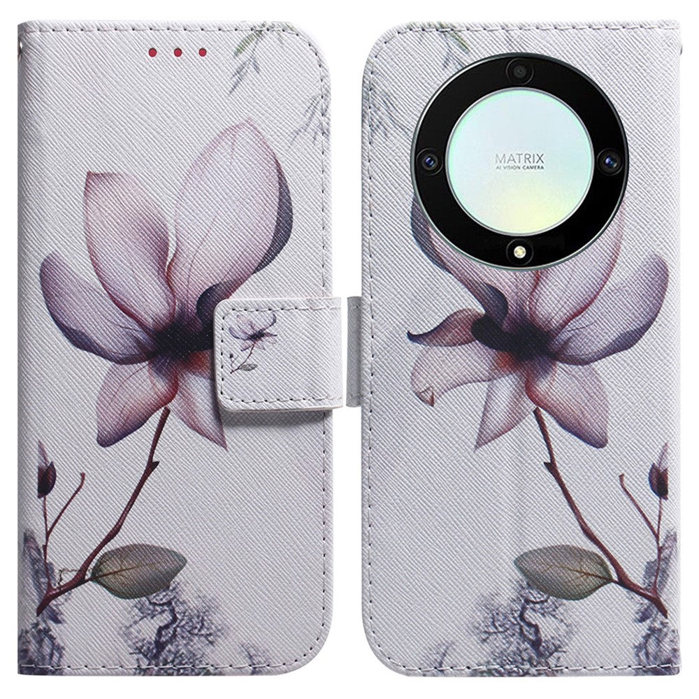 For Honor X40 5G / X9a 5G / Magic5 Lite 5G Pattern Printing Stand Cover Anti-drop PU Leather Wallet Phone Case