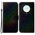 For Honor X40 5G / X9a 5G / Magic5 Lite 5G PU Leather Wallet Cover Dazzling Flower Pattern Flip Stand Phone Case