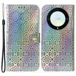 For Honor X40 5G / X9a 5G / Magic5 Lite 5G PU Leather Wallet Cover Dazzling Flower Pattern Flip Stand Phone Case