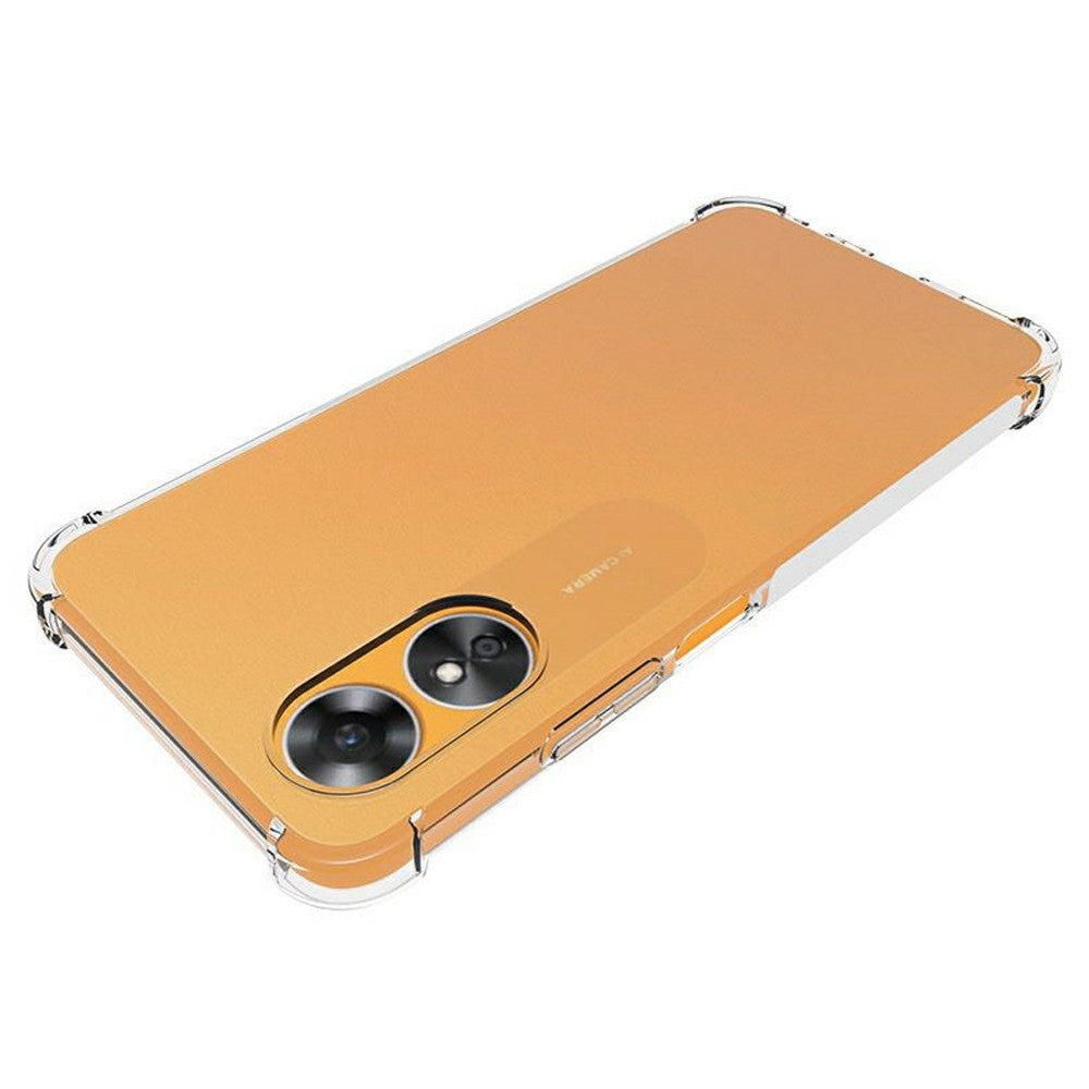 For Oppo A17 4G Anti-slip Protective Phone Case Four Corners Shock Absorption TPU Cover
