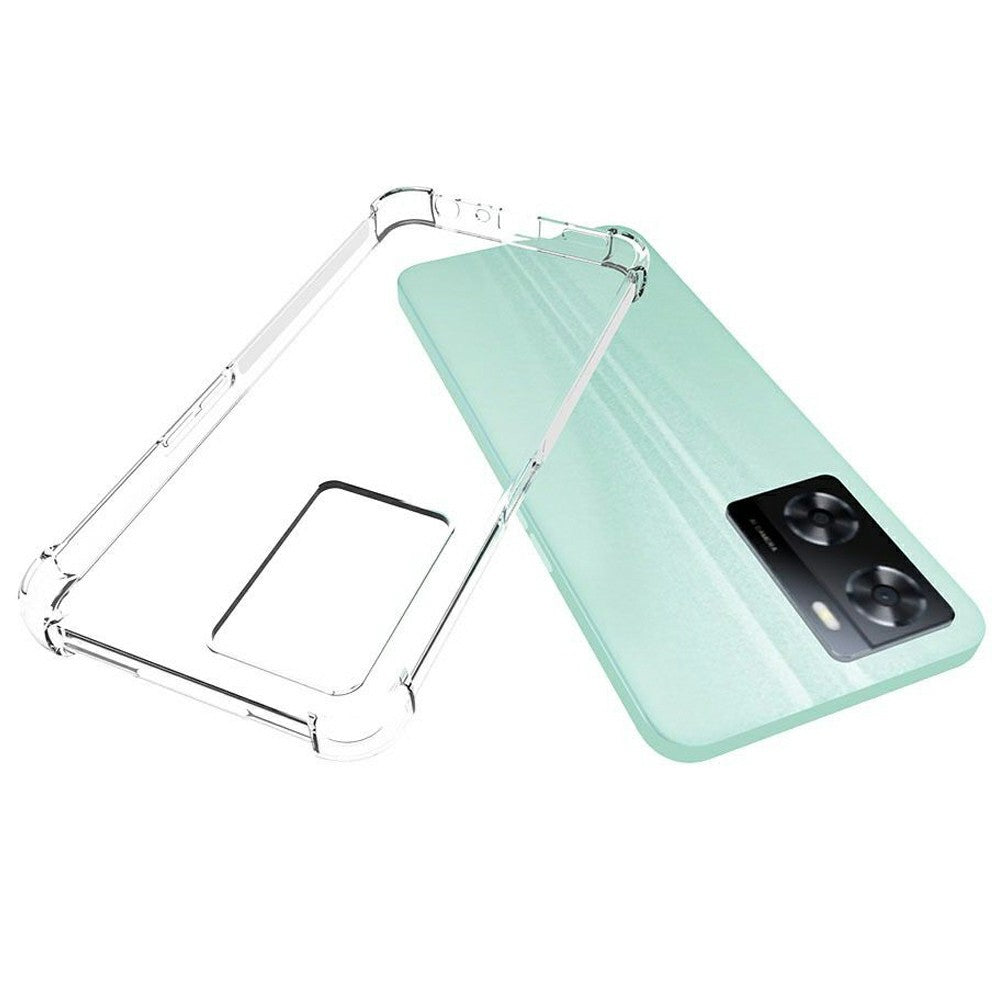For Oppo A57 4G  Non-Slip Soft TPU Case Reinforced Corner Shock-Absorbing Protective Phone Cover