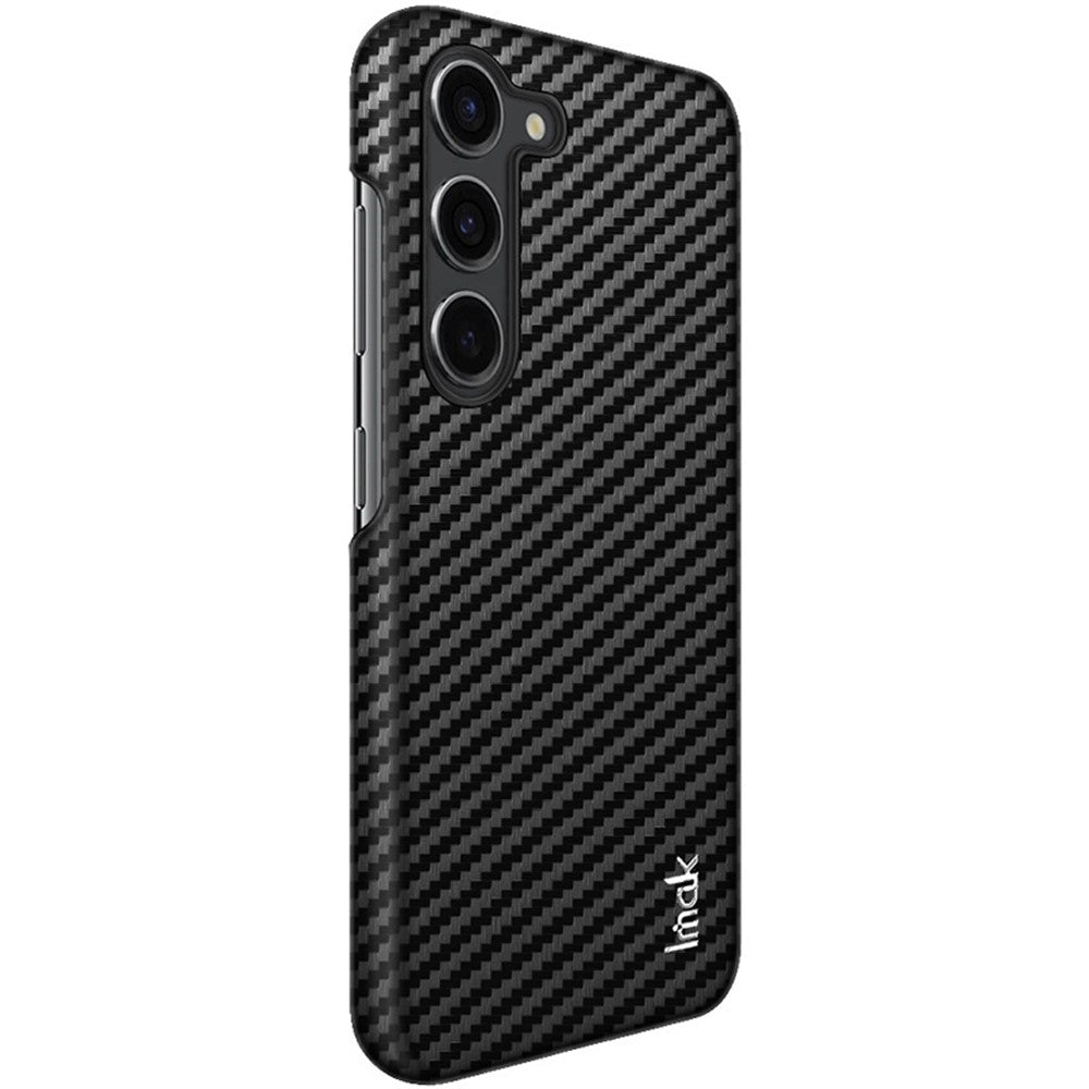 IMAK Ruiyi-serien för Samsung Galaxy S23 PU-läder + PC-mobilskal i kolfibertextur bakstycke