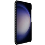 IMAK Ruiyi-serien för Samsung Galaxy S23 PU-läder + PC-mobilskal i kolfibertextur bakstycke