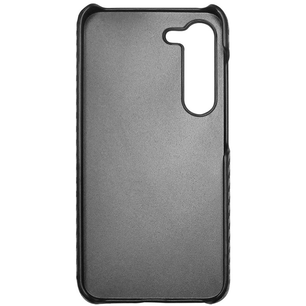 IMAK Ruiyi-serien för Samsung Galaxy S23 PU-läder + PC-mobilskal i kolfibertextur bakstycke