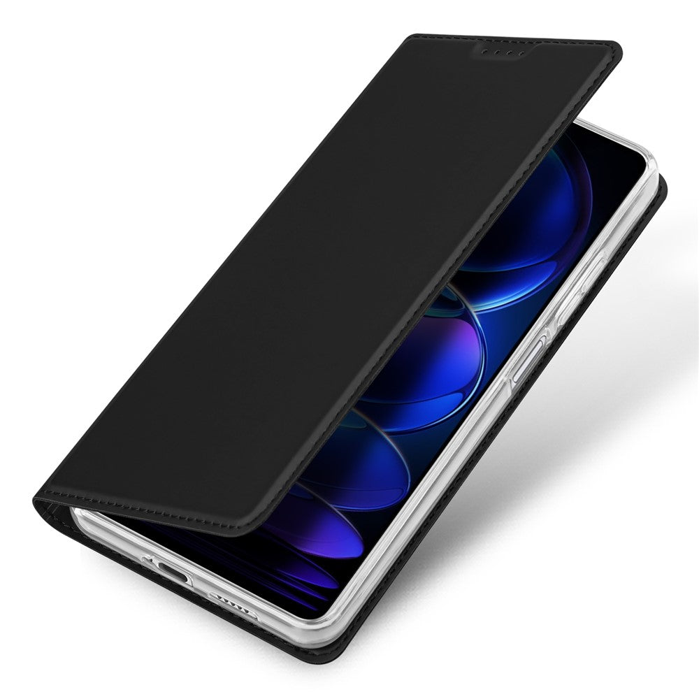 DUX DUCIS Skin Pro Series Leather Phone Case for Xiaomi Redmi Note 12 Pro+ 5G , Card Holder Stand Cover