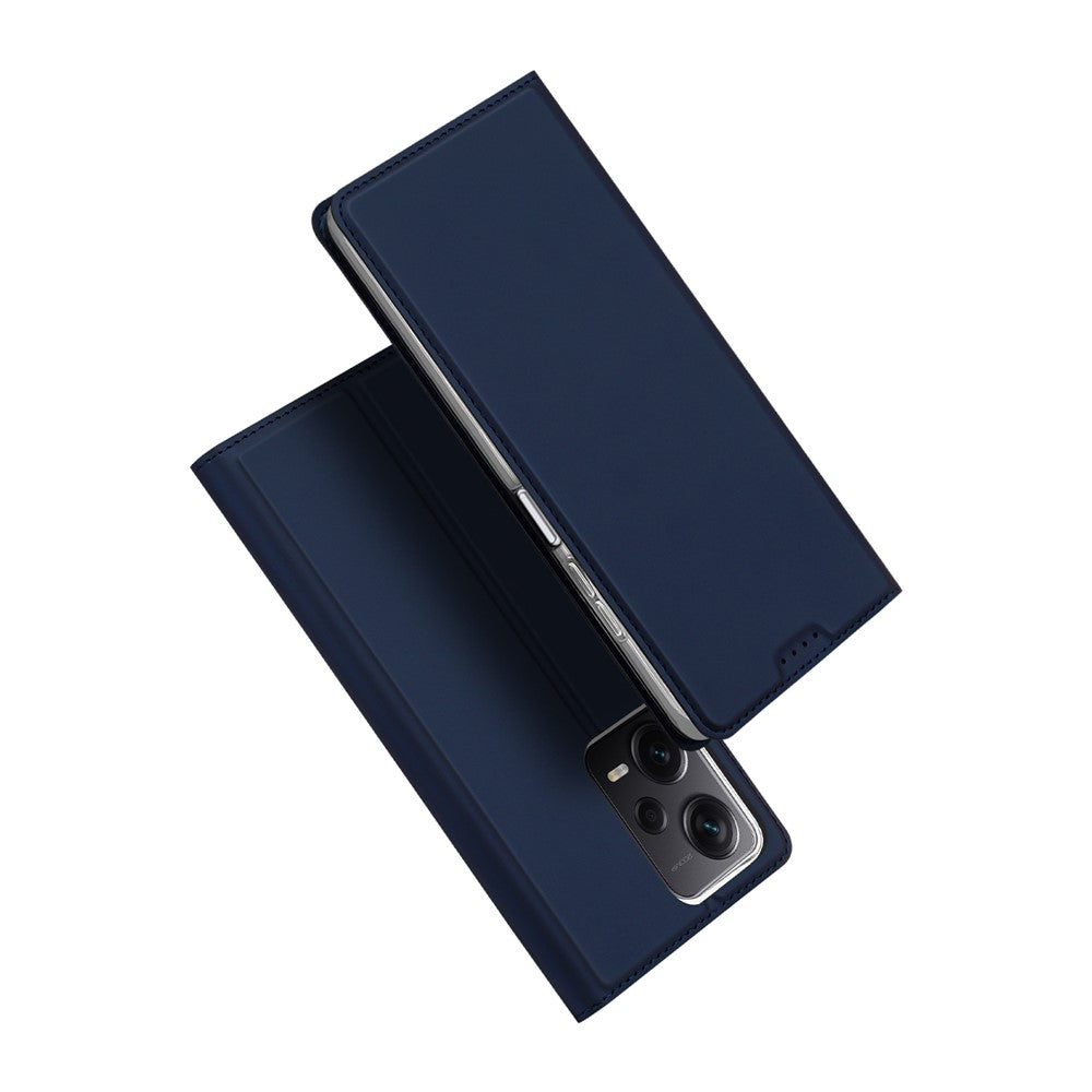 DUX DUCIS Skin Pro Series-læderetui til Xiaomi Redmi Note 12 Pro+ 5G, kortholder/stativ