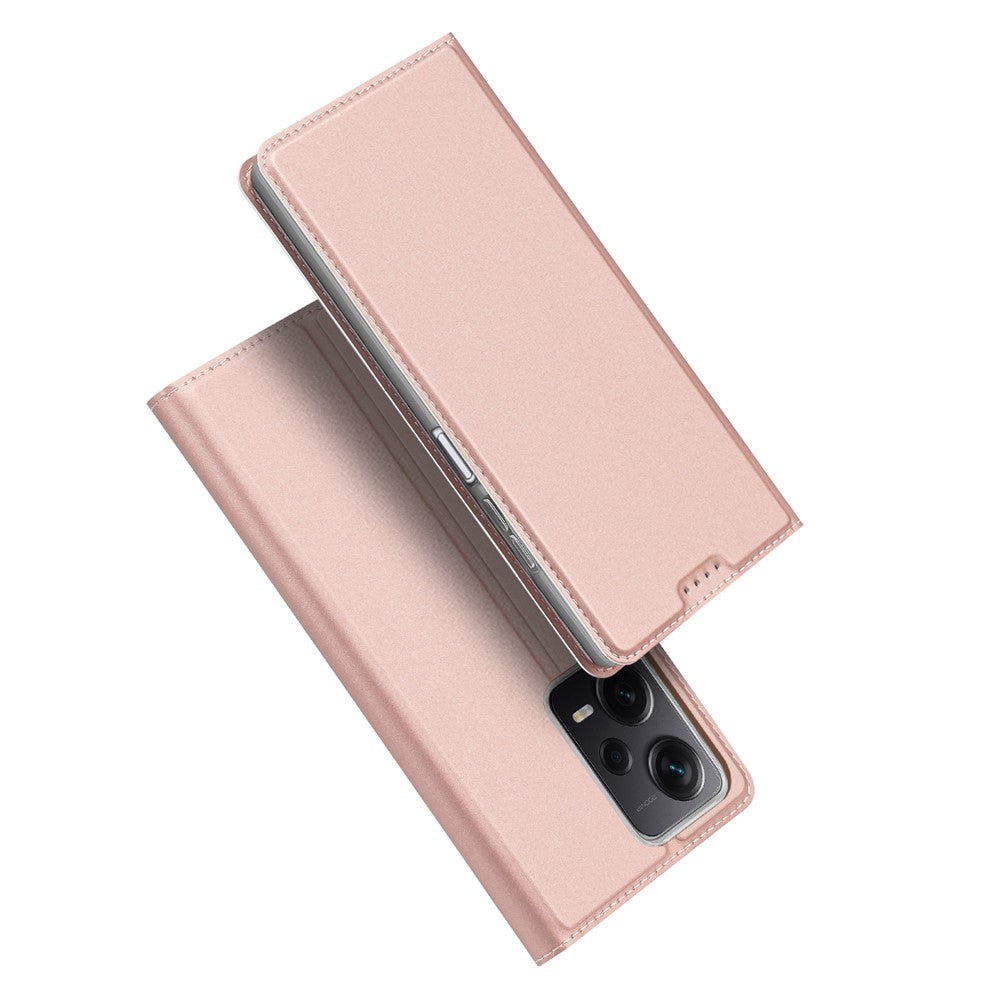 DUX DUCIS Skin Pro Series-læderetui til Xiaomi Redmi Note 12 Pro+ 5G, kortholder/stativ