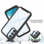 For Samsung Galaxy A54 5G Phone Case PC + TPU Full Protection Phone Cover with PET Screen Protector
