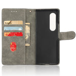 For Samsung Galaxy Z Fold4 5G Phone Wallet Case RFID Blocking Leather Phone Stand Cover with Strap