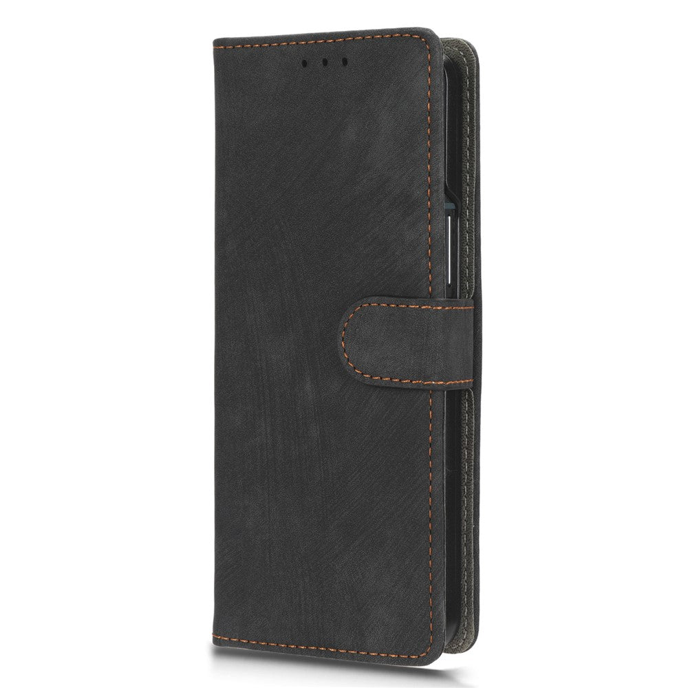 For Samsung Galaxy Z Fold4 5G Phone Wallet Case RFID Blocking Leather Phone Stand Cover with Strap