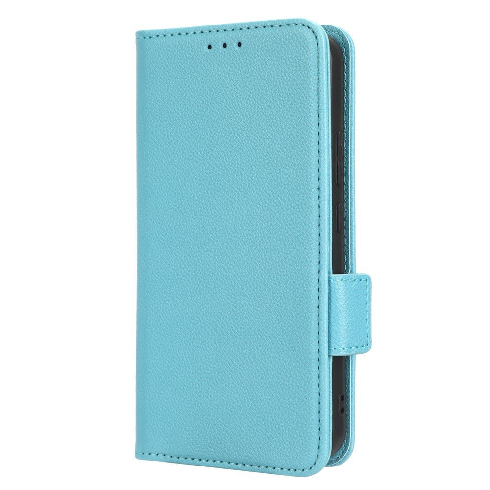 For Samsung Galaxy A24 4G (162.1 x 77.6 x 8.3mm) PU Leather Phone Case Litchi Texture Wallet Stand Protective Phone Cover