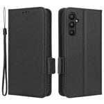 For Samsung Galaxy A24 4G (162.1 x 77.6 x 8.3mm) PU Leather Phone Case Litchi Texture Wallet Stand Protective Phone Cover