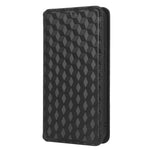 Til Samsung Galaxy A24 4G (162.1 x 77.6 x 8.3mm) Mobiltelefoncover Præget Rhombe Mønster Pung Stativ Læder Telefoncover