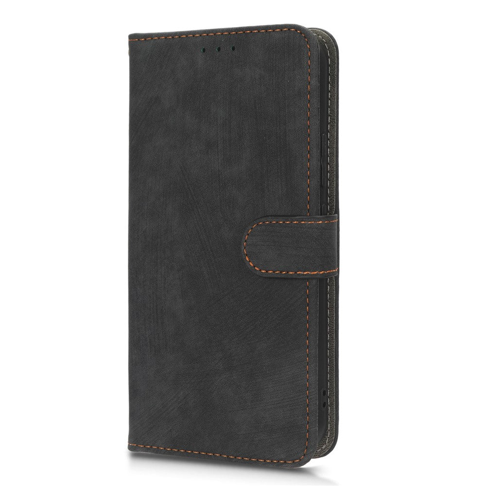 For Samsung Galaxy A24 4G (162.1 x 77.6 x 8.3mm) RFID Blocking Phone Cover Wallet Stand Leather Case with Strap