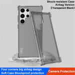 IMAK för Samsung Galaxy S23 Ultra mobilskal genomskinligt fyrhörnigt kudde-airbag TPU-mobilskal