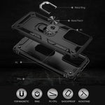 Ring Holder Kickstand Phone Case for Xiaomi Redmi Note 12 Pro 5G / Note 12 Pro Speed 5G / Poco X5 Pro 5G , TPU + PC Hybrid Cover
