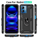 Xiaomi Redmi Note 12 5G (Global) / (Indien) / (Kina) / Poco X5 5G Ringstativ Mobilskal TPU + PC Mobilmobilskal