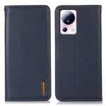 KHAZNEH for Xiaomi 13 Lite / Civi 2 5G Phone Wallet Case RFID Blocking Stand Genuine Cowhide Leather Phone Cover
