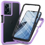 OnePlus Nord N300 5G / Oppo A57 (2022) 5G / A77 5G / A57s 4G PC + TPU-mobilcover med PET-skærmbeskyttelse