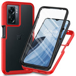 OnePlus Nord N300 5G / Oppo A57 (2022) 5G / A77 5G / A57s 4G PC + TPU-mobilcover med PET-skærmbeskyttelse