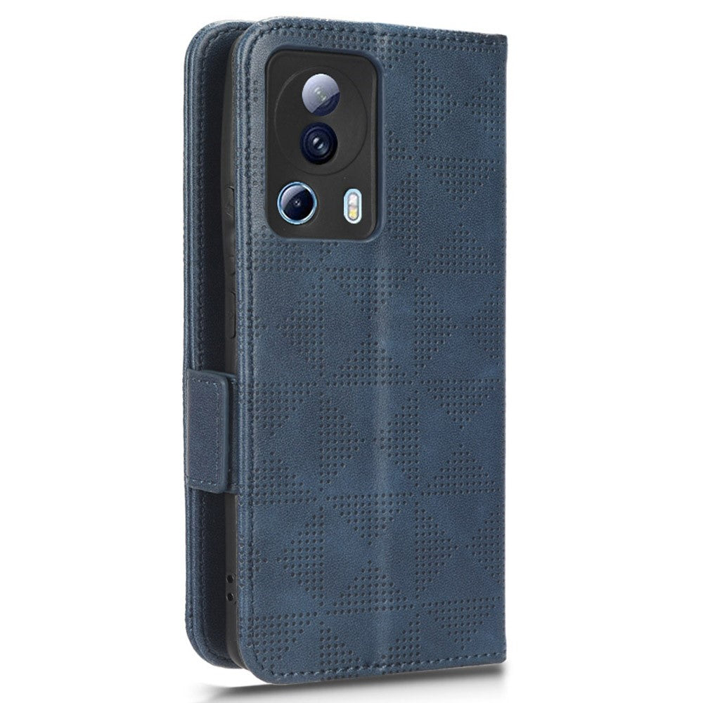 Xiaomi 13 Lite / Civi 2 5G Läderfodral med Plånbok och Triangelmönster, Smartphone-fodral