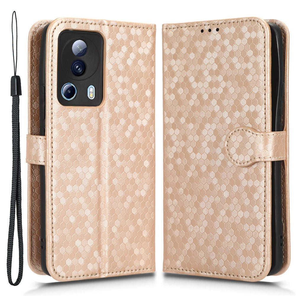 Xiaomi 13 Lite / Civi 2 5G Dot Plånboksfodral Mönster Präglat Läder mobilstativfodral
