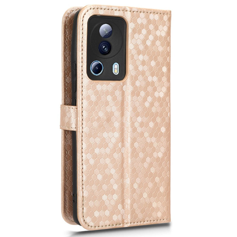 Xiaomi 13 Lite / Civi 2 5G Dot Plånboksfodral Mönster Präglat Läder mobilstativfodral