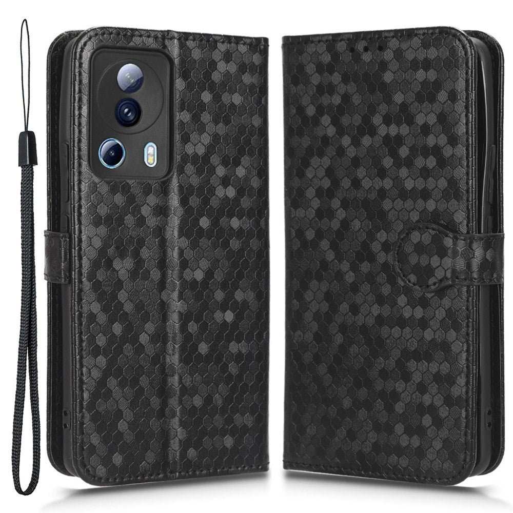Xiaomi 13 Lite / Civi 2 5G Dot Plånboksfodral Mönster Präglat Läder mobilstativfodral