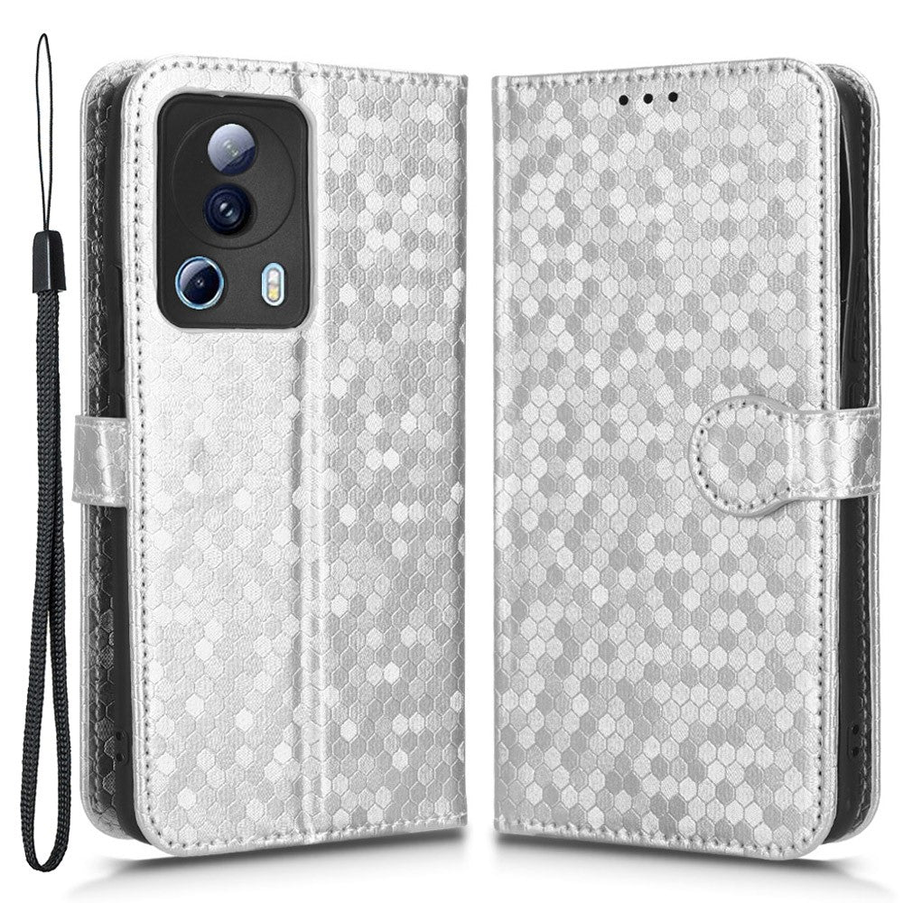 Xiaomi 13 Lite / Civi 2 5G Dot Plånboksfodral Mönster Präglat Läder mobilstativfodral