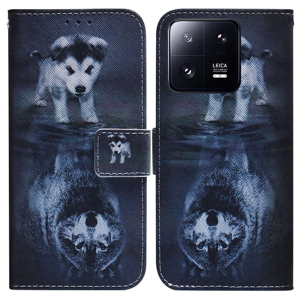 For Xiaomi 13 Pro 5G Wallet Leather Phone Case Pattern Printing Phone Stand Cover