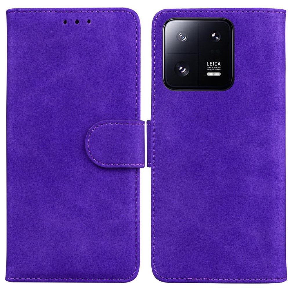 Xiaomi 13 Pro 5G mobilstativfodral Enfärgat PU-läder Plånboksfodral för smartphones